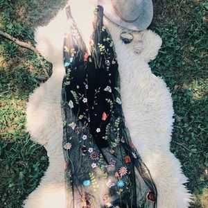 Flower bodysuit dress